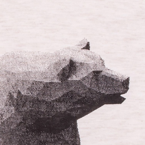 screenprinted polygon bear